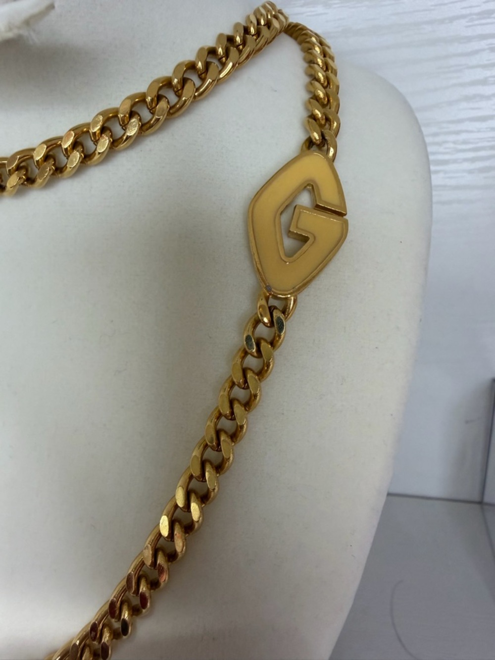 Givenchy Enamel Letter Necklace - Picture 3 of 6